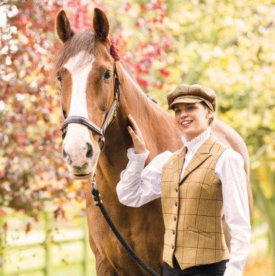 7.Equetech Wheatley Tweed Baker Boy Cap &amp;amp; Waistcoat