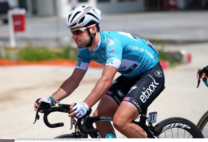 Mark Cavendish (Omega Pharma-Quick Step) enjoys a calm moment