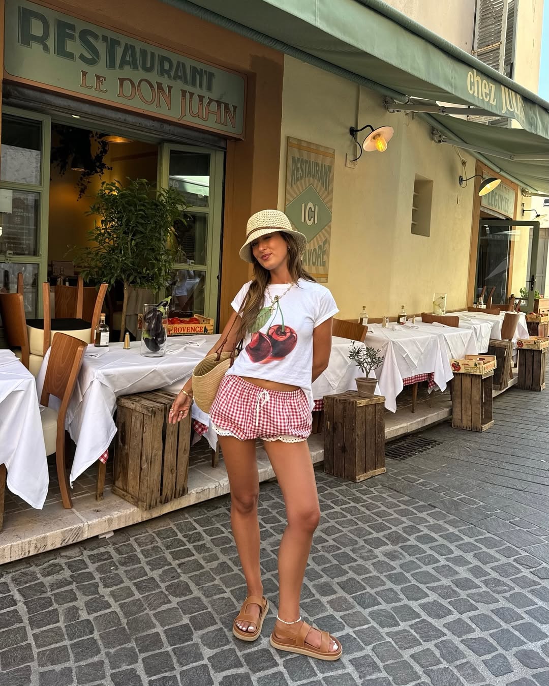 Outfits with Brown Sandals
