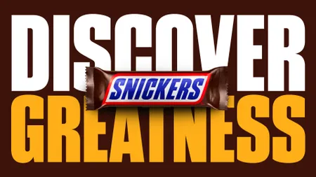 Studio Drama Snickers typography