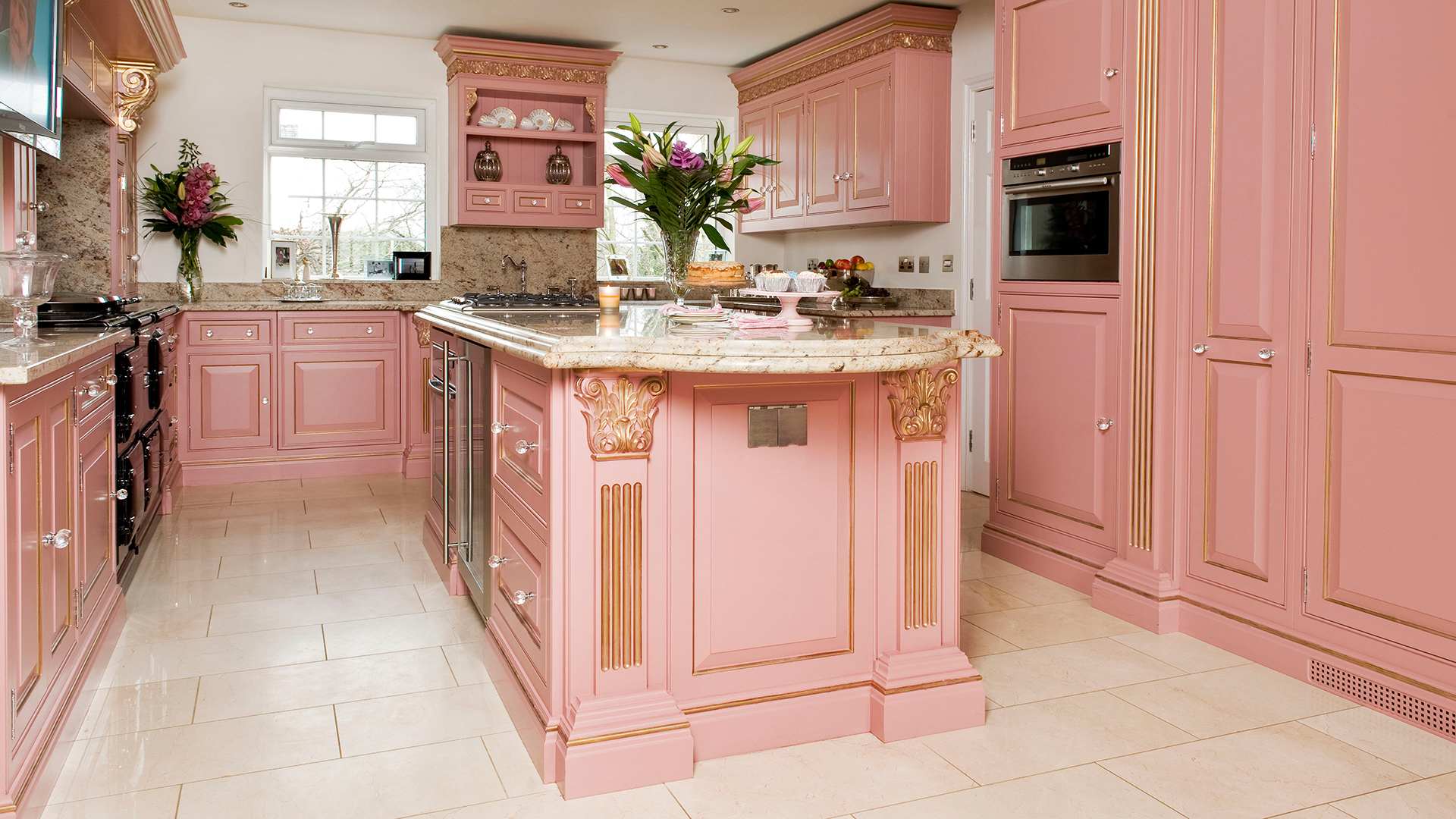 pink kitchen