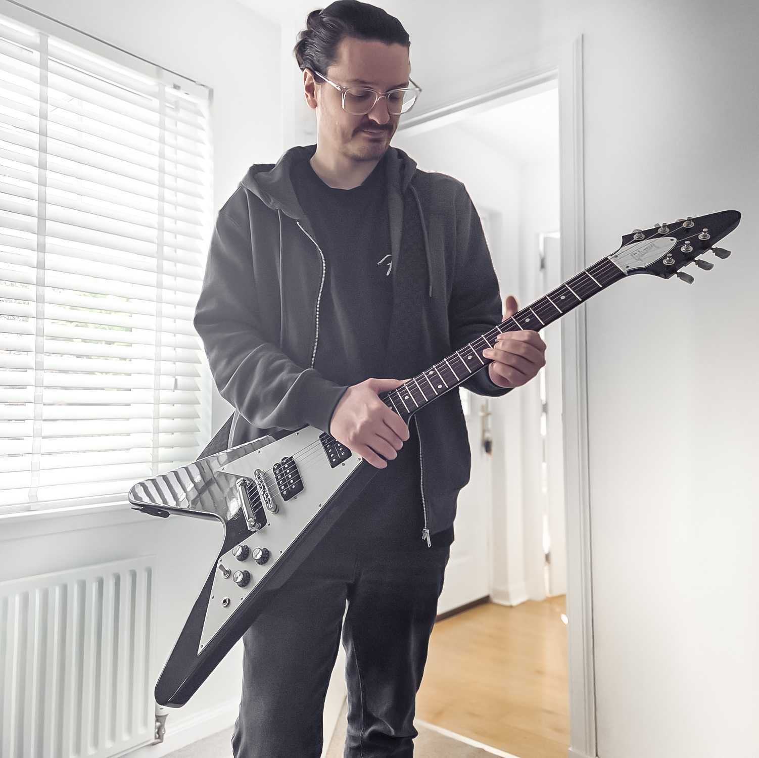 Daryl with his new Gibson Flying V