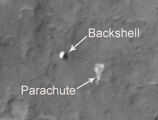 Mars Orbiter Photographs Three Old Spacecraft