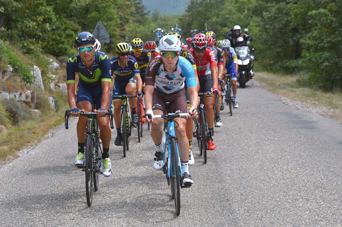 Daniele Bennati (Movistar) in the breakaway