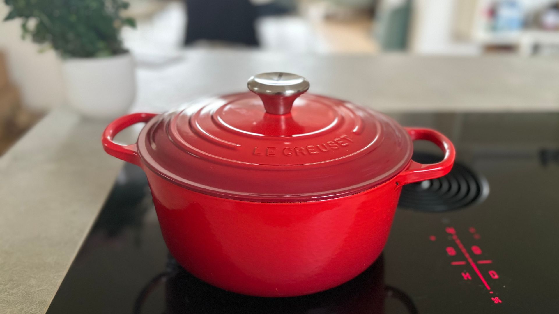 Testing the Le Creuset Round Casserole Dish in our kitchen