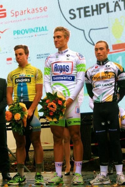 The podium of the M&uuml;nsterland Giro