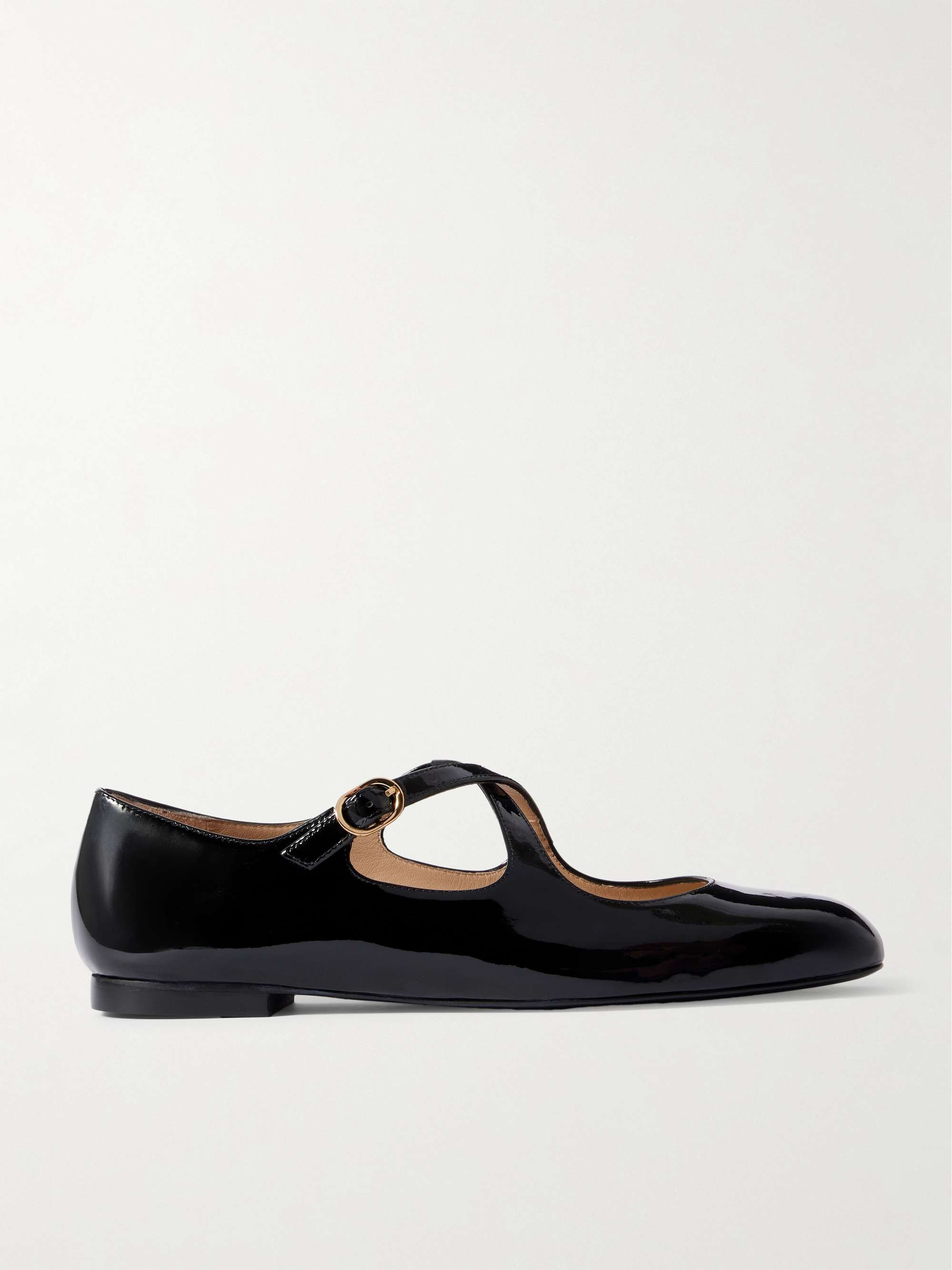 Clem Patent Leather Mary-Jane Ballet Flats