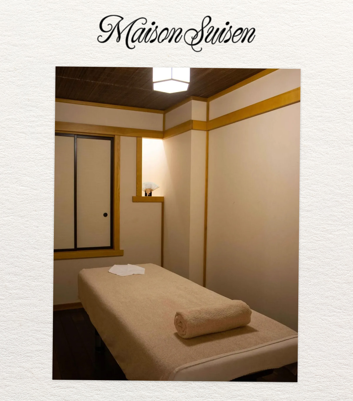 Maison Suisen spa in Paris, France.