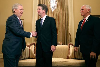 Mitch McConnell and Brett Kavanaugh.