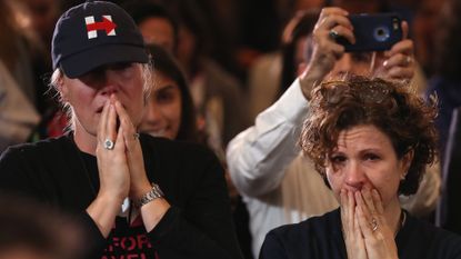 Tears over clinton