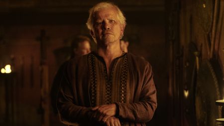 Eumaeus (John Leguizamo) looks ahead in The Odyssey.