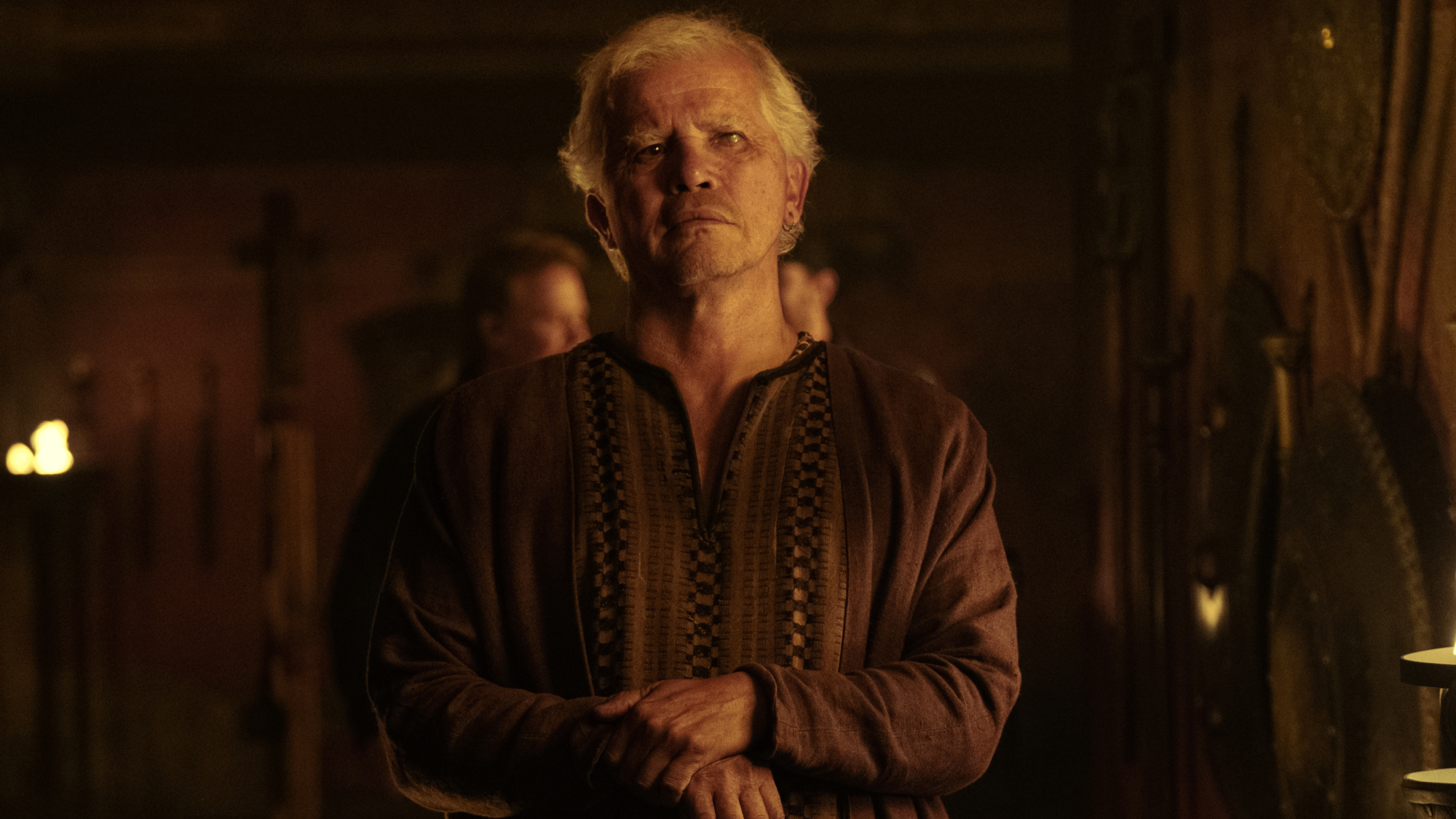 Eumaeus (John Leguizamo) looks ahead in The Odyssey.