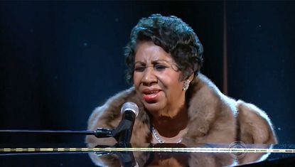 Aretha Franklin sings "Natural Woman"