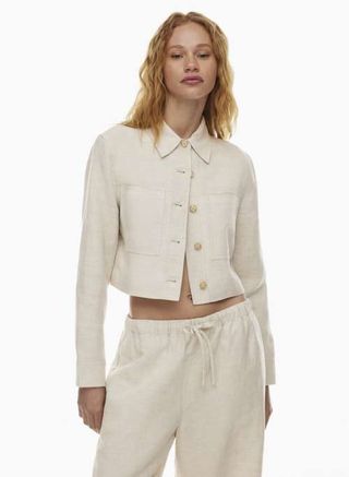 Little Cropped Linen Jacket