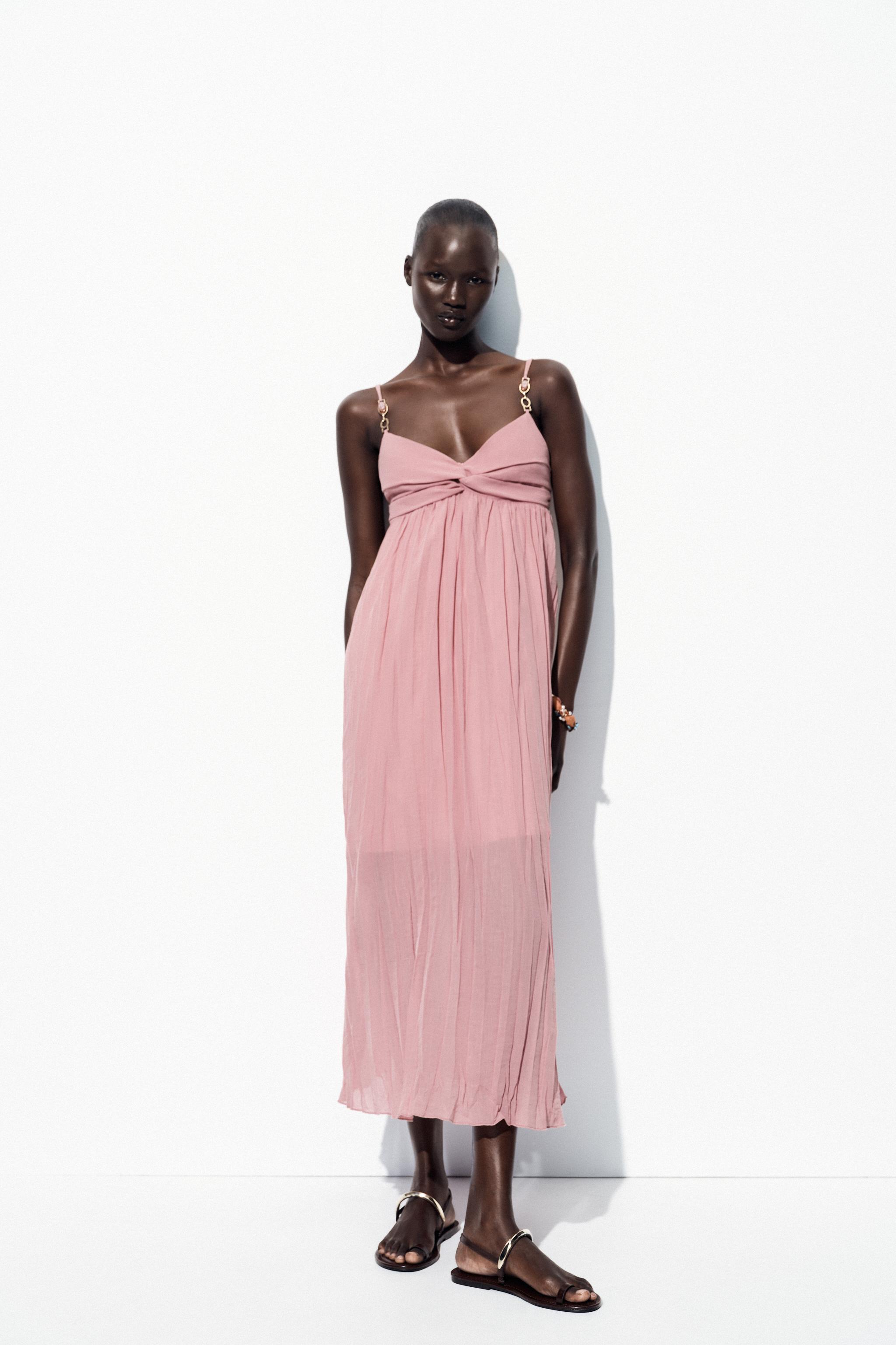 Midi Dress With Trim