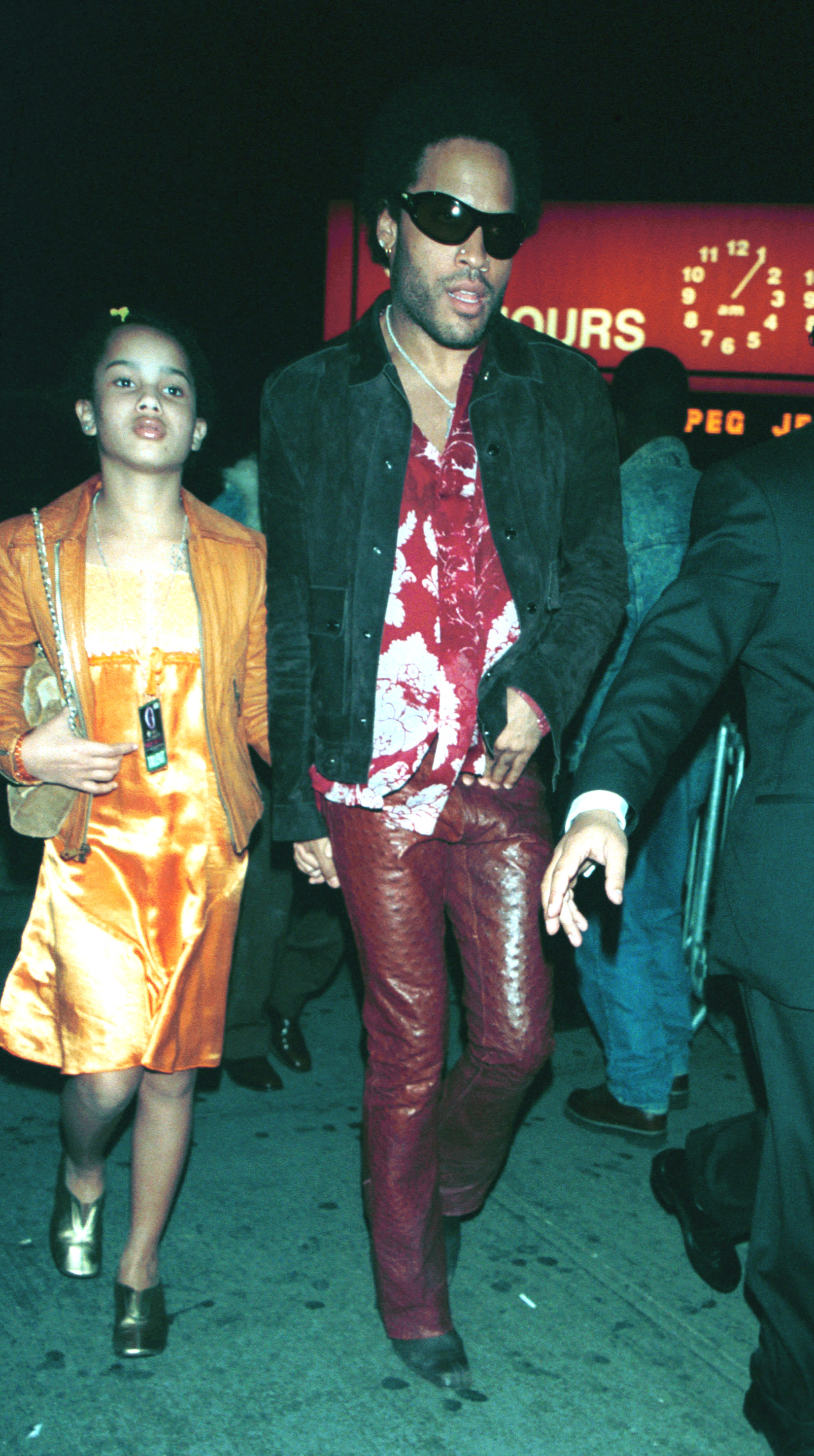 Lenny Kravitz and Zoe after the VH-1/Vogue Fashion Awards October 20, 2000 at Madison Square Garden in New York City.