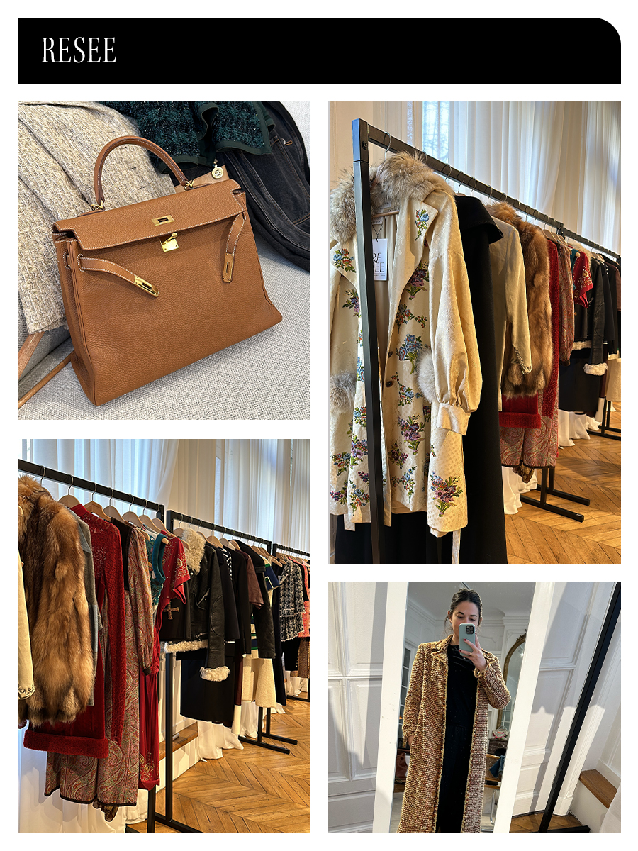 a photo inside at one of the best vintage stores in Paris