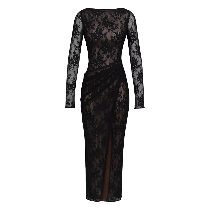 House of CB black lace dress