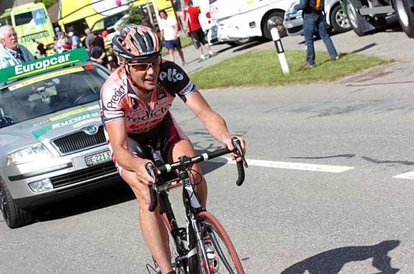 Chris Horner (Predictor-Lotto) on his solo attempt with 5 kilometres to go