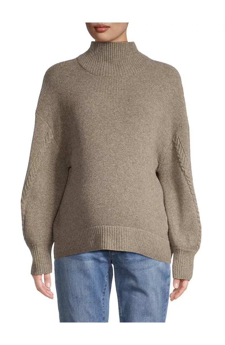 Crystal Mock Neck Sweater