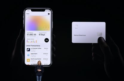 CUPERTINO, CA - MARCH 25: Jennifer Bailey, vice president of Apple Pay, speaks during an Apple product launch event at the Steve Jobs Theater at Apple Park on March 25, 2019 in Cupertino, Cal