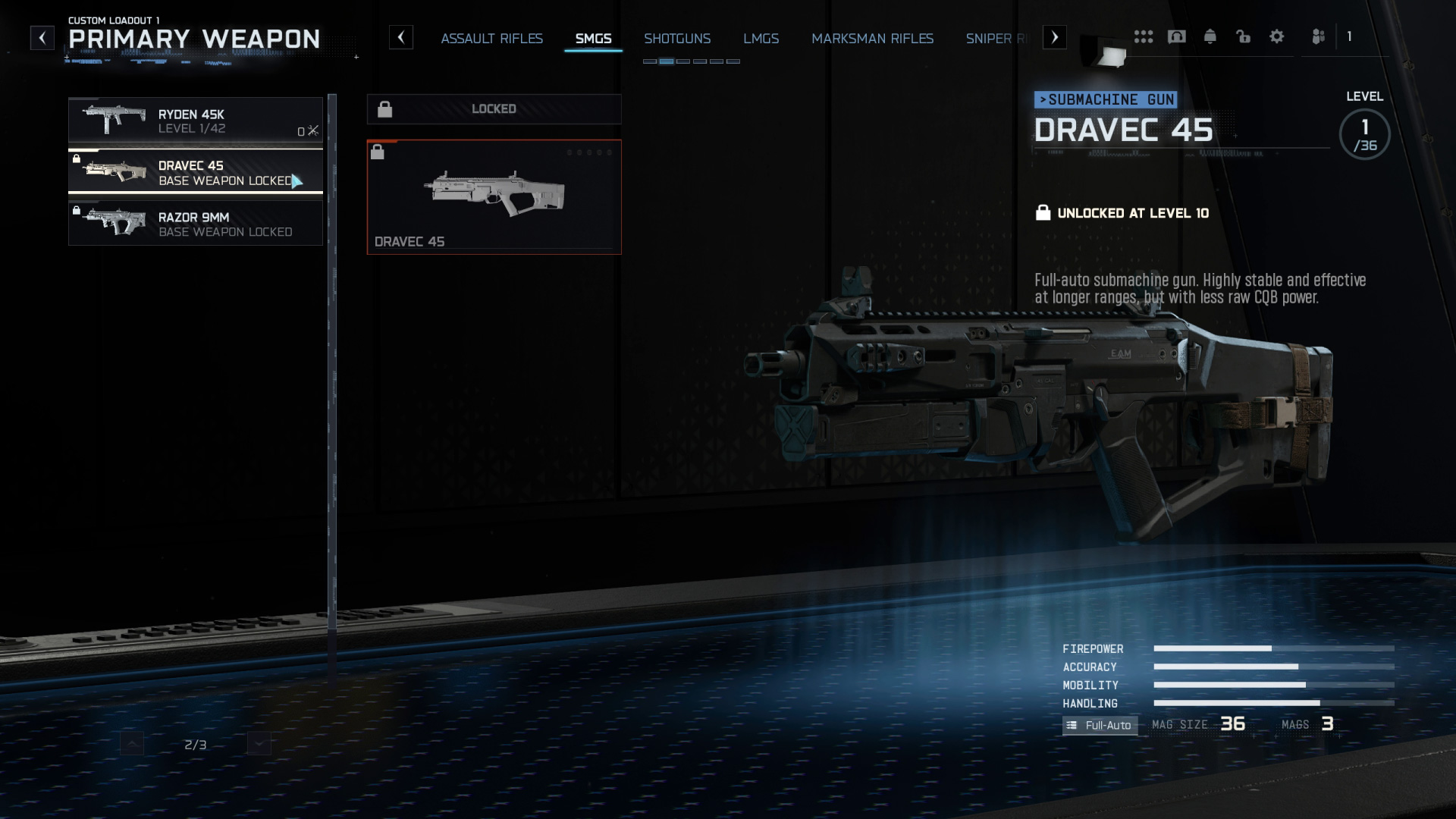 Black Ops 7 guns – Dravec 45