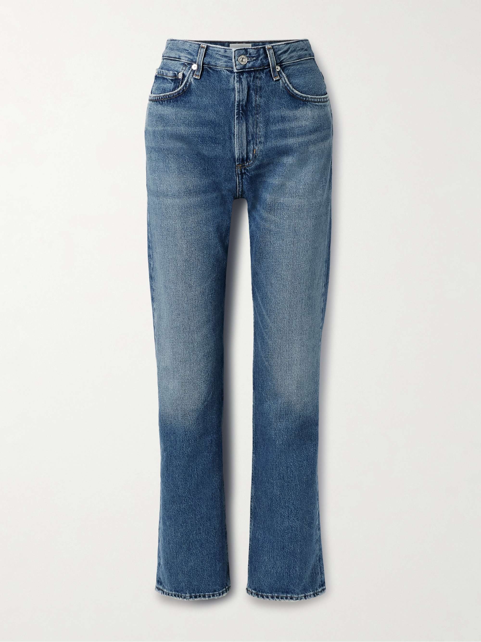 Zurie High-Rise Straight-Leg Jeans