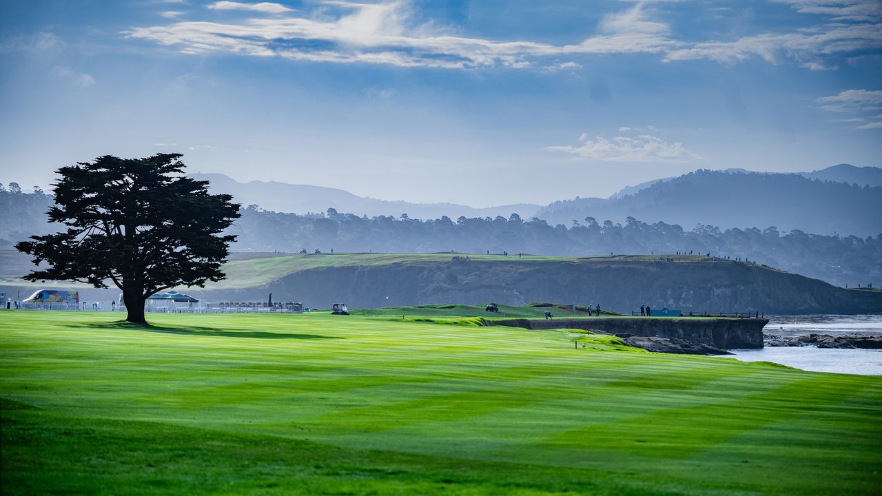 A general view of Pebble Beach Golf Links during the 2025 Pure Insurance Championship on the PGA Tour Champions