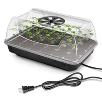 iPower Heated Propagation Tray | $38.99 at Amazon
With an average 4-star rating on Amazon, this handy propagator tray has a built-in heater and is fully waterproof. It has 24 individual cells for your cuttings or seedlings, and can keep them at up to a constant 104˚F if required. There's also a vent in the lid to help you regulate temperature and air flow. 