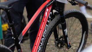 Close up view of the Dogma XC hardtail