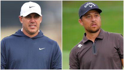 Images of Brooks Koepka and Xander Schauffele
