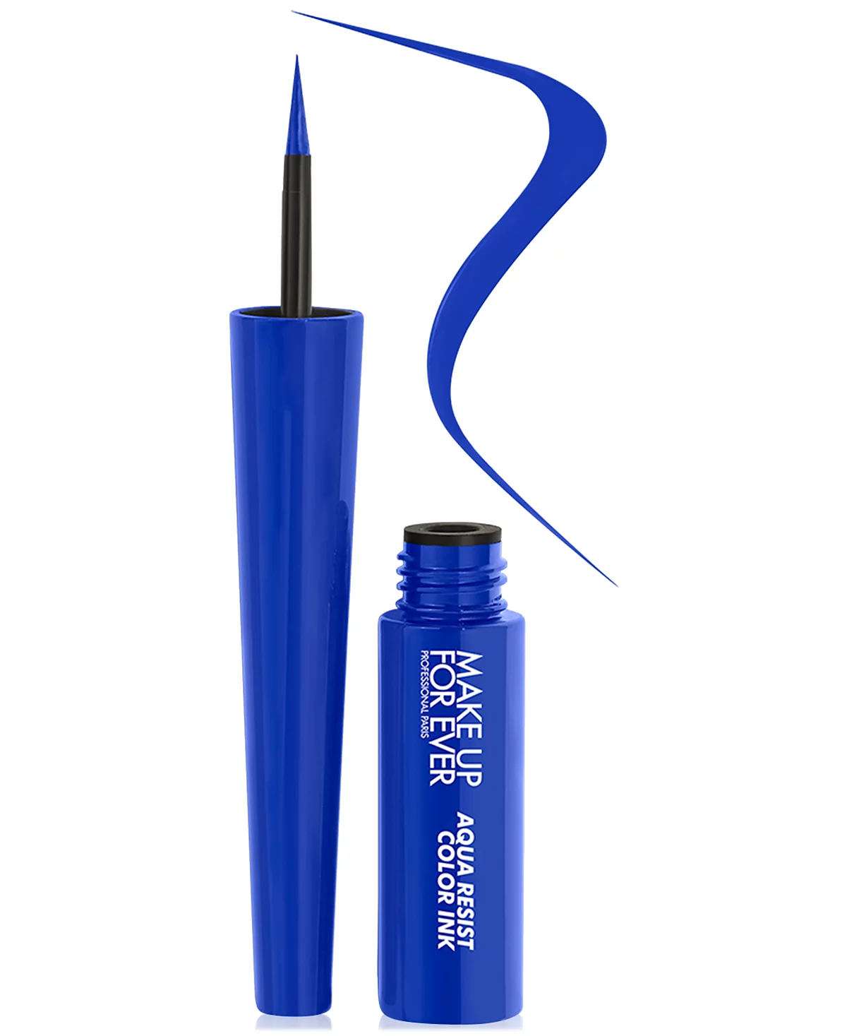 MAKE UP FOR EVER, Aqua Resist Color Ink Liquid Eyeliner in 14 Matte Cobalt