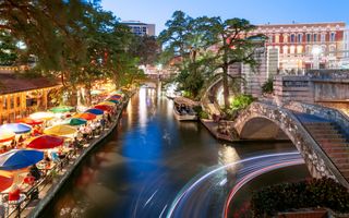 Riverwalk, San Antonio, Texas, America.