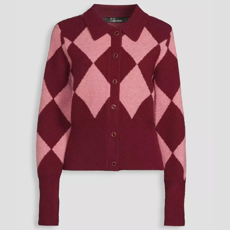 Very, argyle knit cardigan