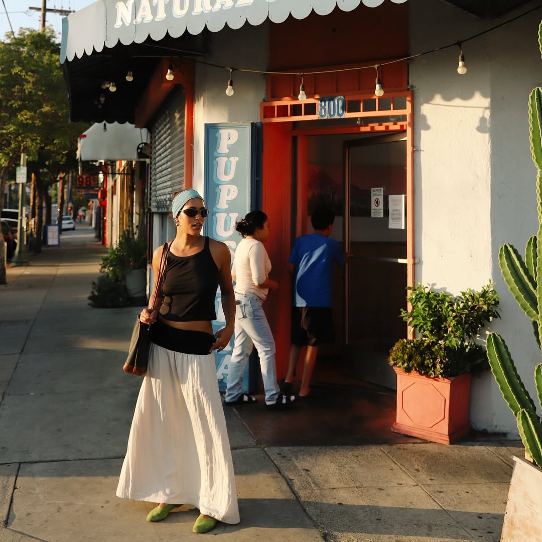 Christina Caradona in a ribbed tank