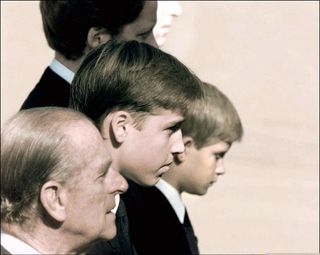 Prince William, Prince harry, Prince Philip