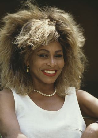The American singer Tina Turner at her home in London