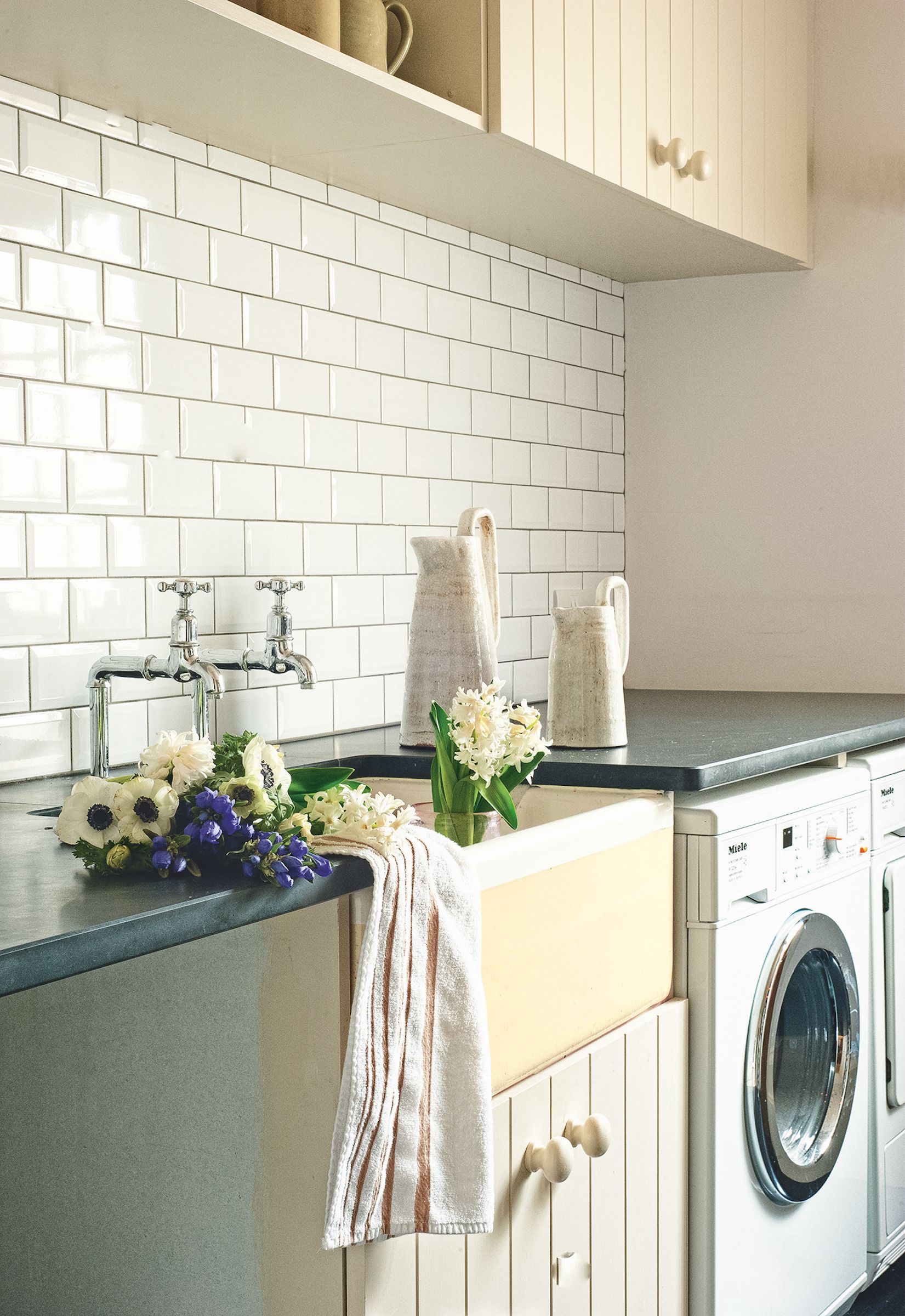 washing machine in kitchen