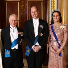 King Charles, Queen Camilla and the Prince and Princess of Wales host a diplomatic reception