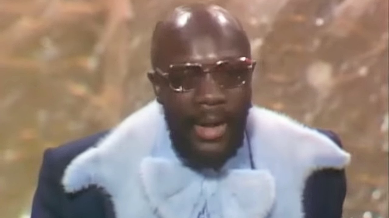 Isaac Hayes winning Best Original Song at 44th Acdemy Awards