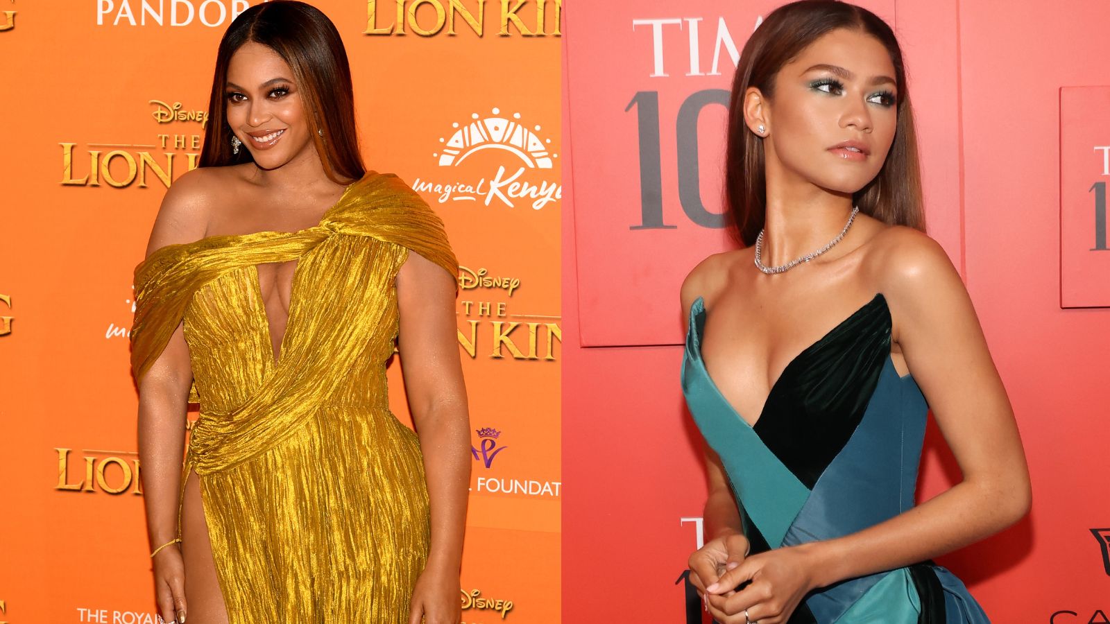 what color suits me: Beyonce and Zendaya