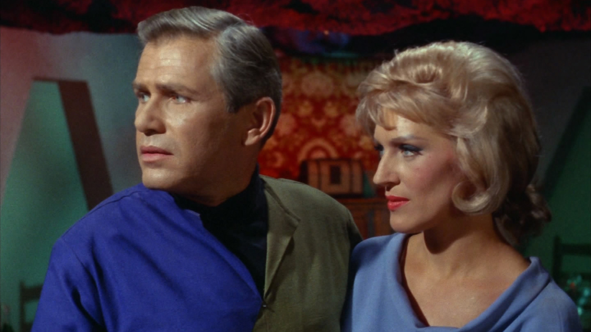 Majel Barrett and Michael Strong in Star Trek (1966)