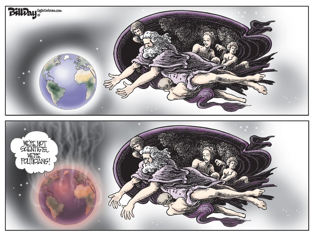 Editorial cartoon Climate Change