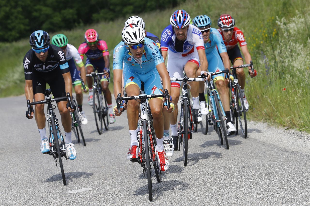 Fabio Aru (Astana) in the move