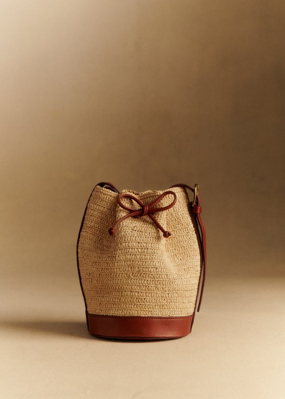 Mini Farrow Bag - Beige - Raffia - S&amp;eacute;zane
