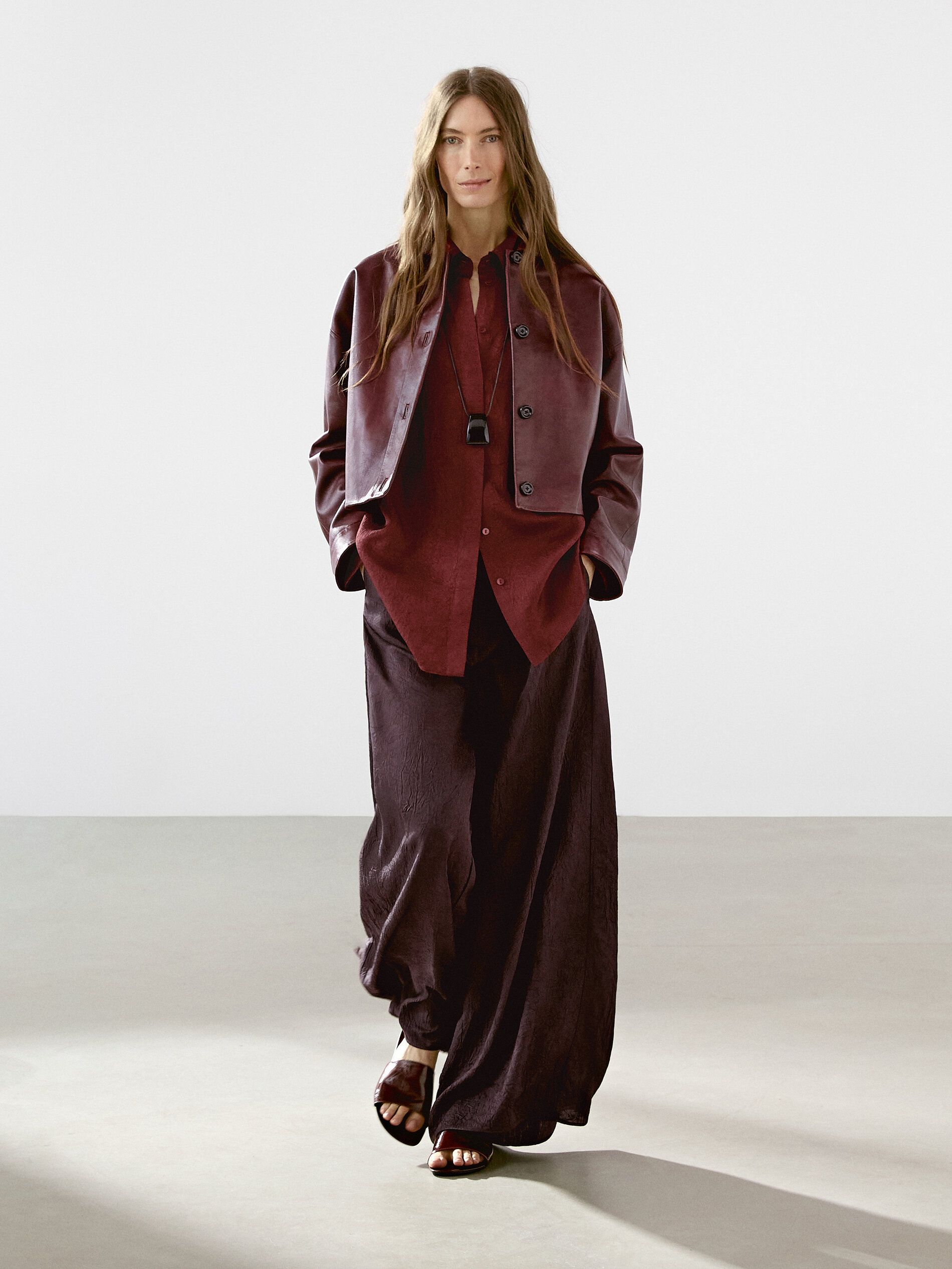 Flowing Creased-Effect Trousers