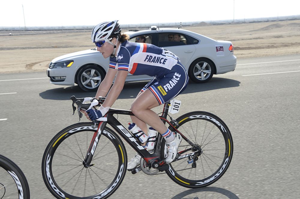 The French national team at the Ladies Tour of Qatar