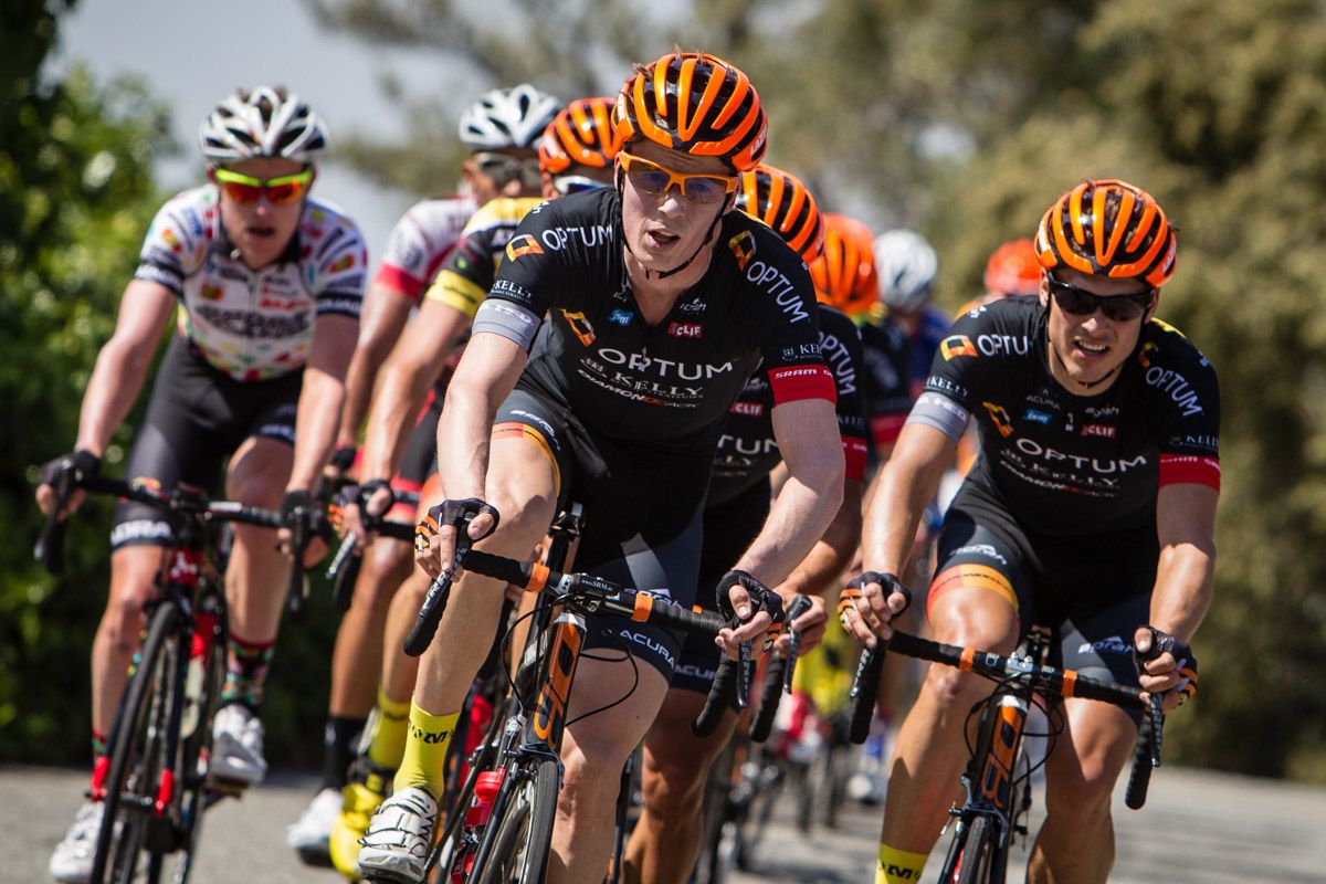 Will Routley (Optum) leads the chase for Optum.