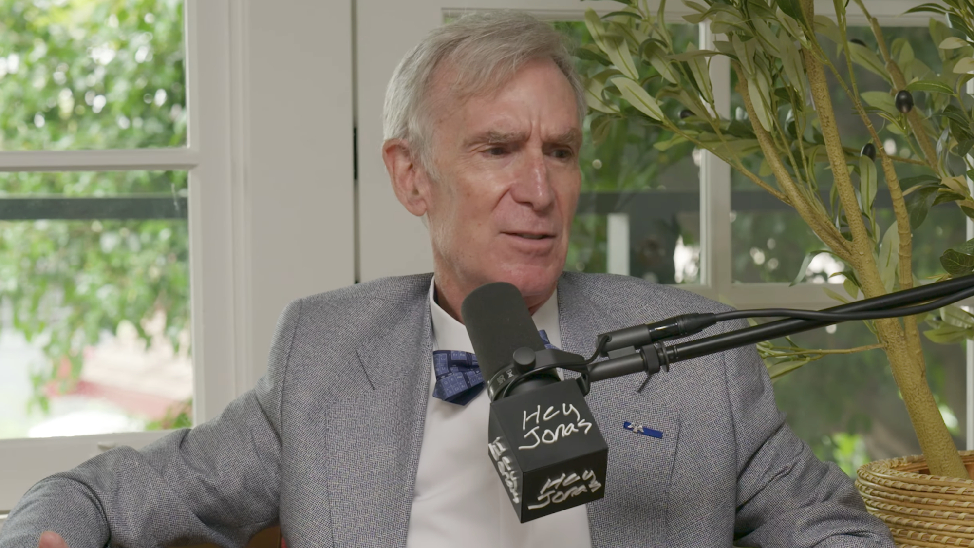 Bill Nye in an interview with the Jonas Brothers.