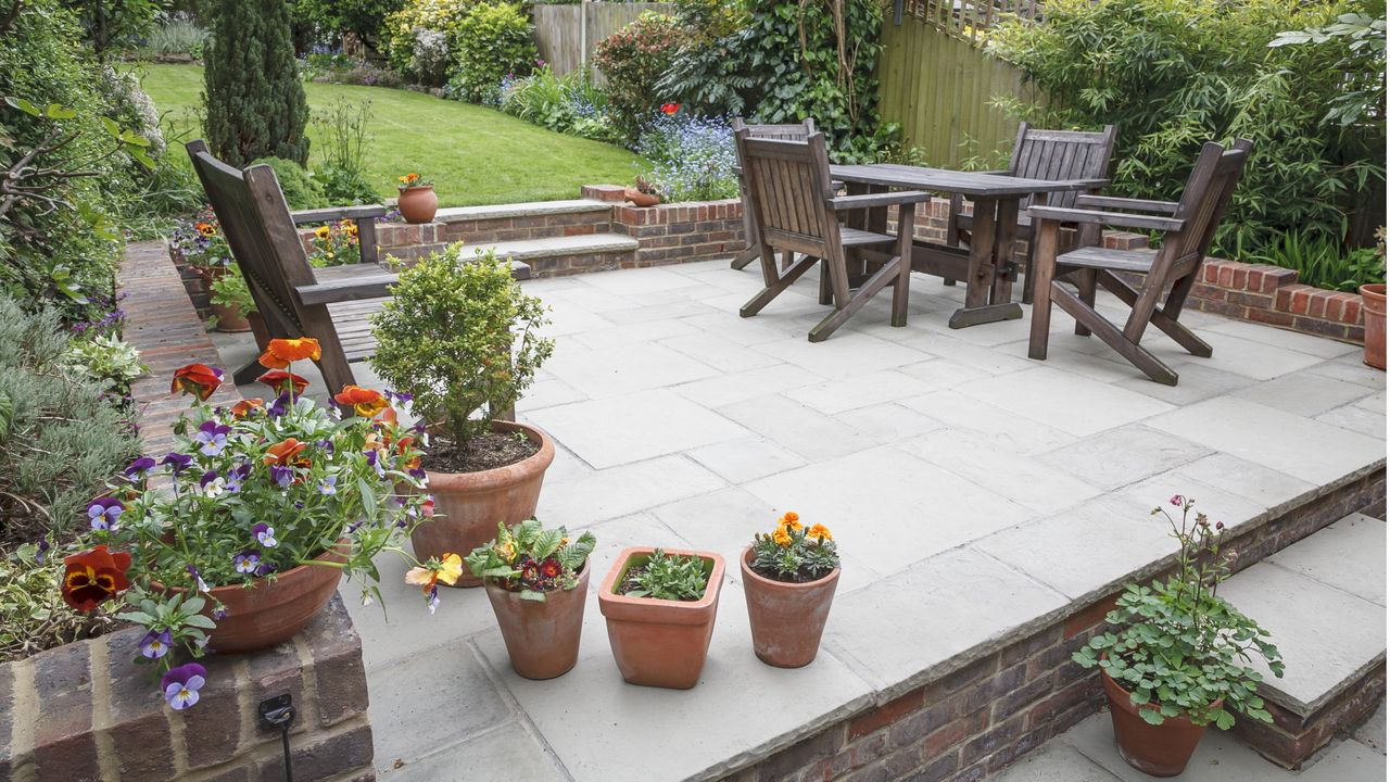 Concrete patio